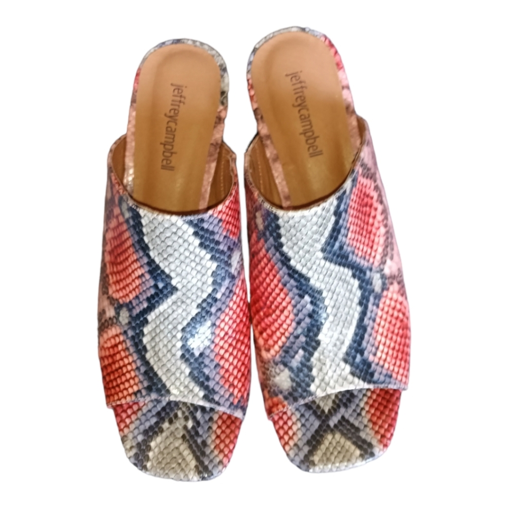Jeffery Campbell high heels size 9 multicolor